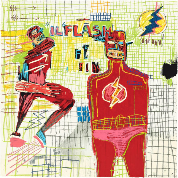 SUPERHERO: FLASH IN NAPLES BY JEAN-MICHEL BASQUIAT