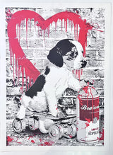 I WOOF YOU BY MR. BRAINWASH