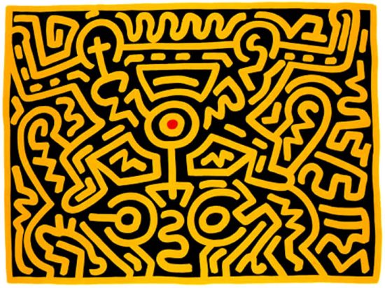 GROWING 4 BY KEITH HARING